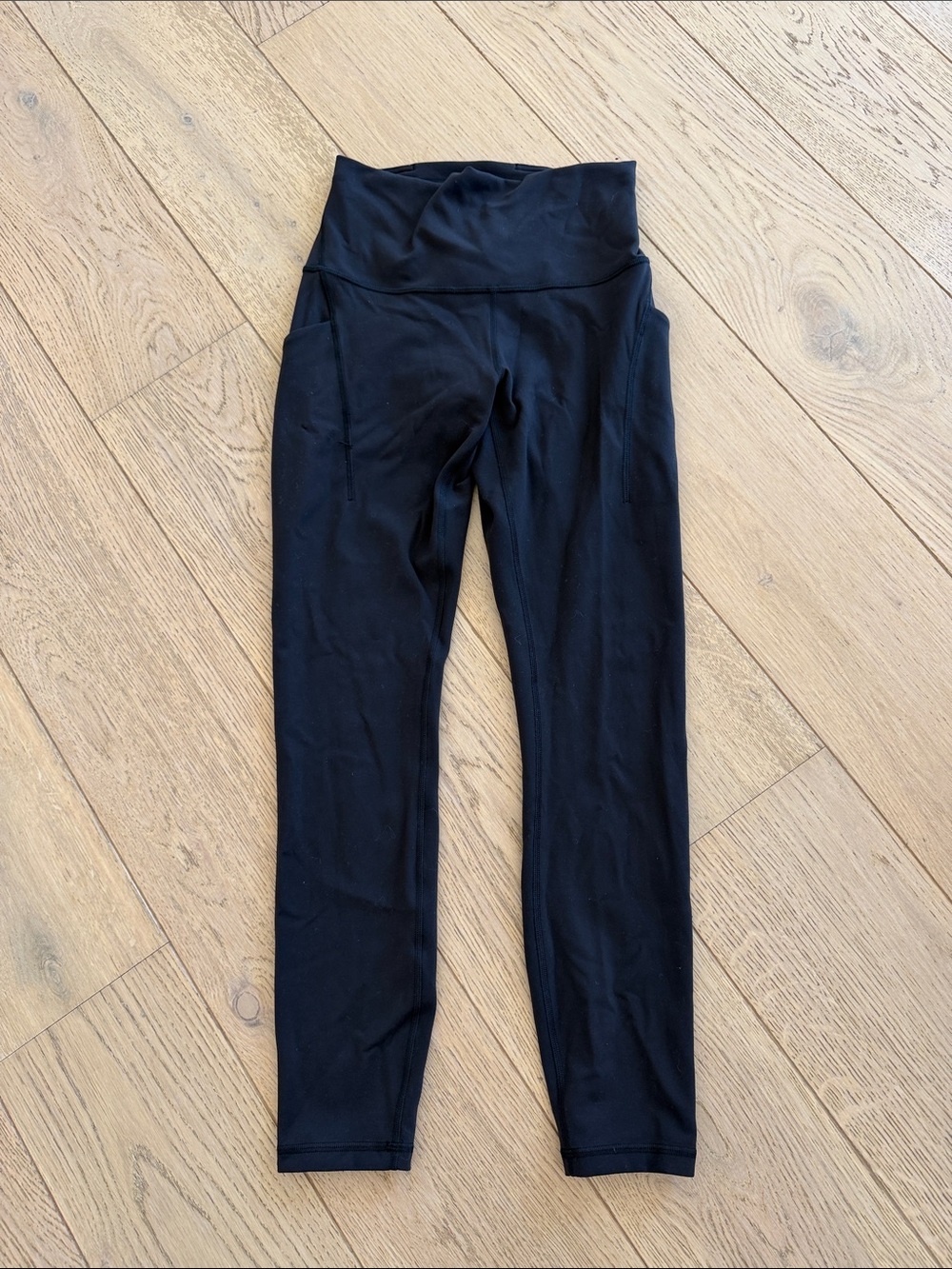 lululemon wunder train Black High-Rise Leggings with Side Pockets